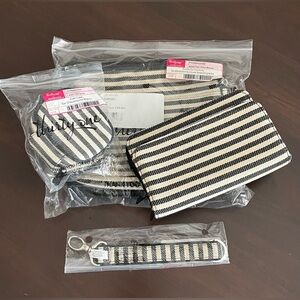 Lot of Thirty-One matching items in Twill Stripe/Two-Tone Weave (same pattern)